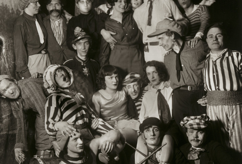 August Sander. Artists’ Carnival in Cologne. 1931. Gelatin silver print, 10 3/16 × 7 3/8" (25.8 × 18.7 cm). Acquired through the generosity of the family of August Sander. © 2021 Die Photographische Sammlung/SK Stiftung Kultur - August Sander Archiv, Cologne/ARS, NY