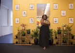 Qween Jean in the Homeroom activation Black Trans Liberation: Memoriam and Deliverance. Photo: Ryan McGinley