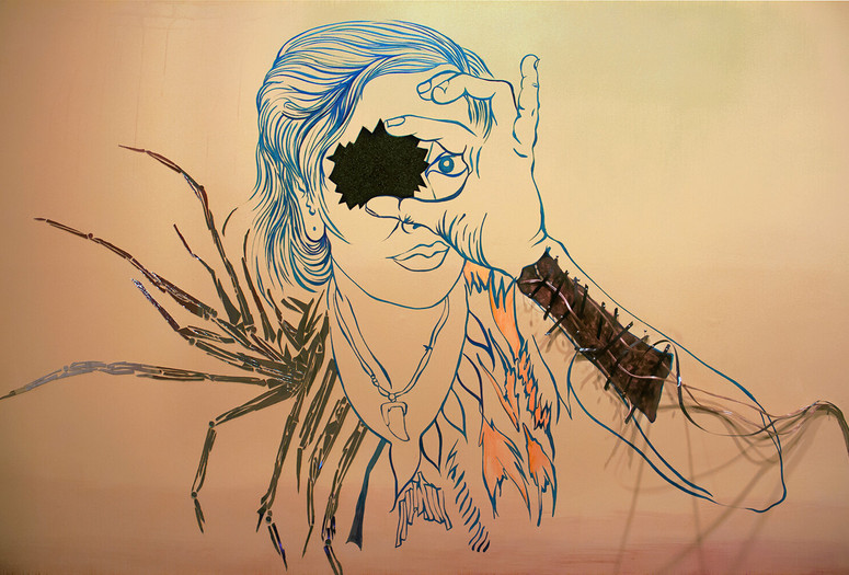 Chitra Ganesh. Eyes of Time (detail). 2014. Courtesy of the artist