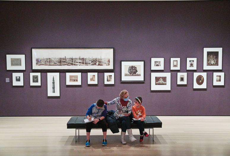 A view of the fifth-floor collection galleries. Photo: Gus Powell