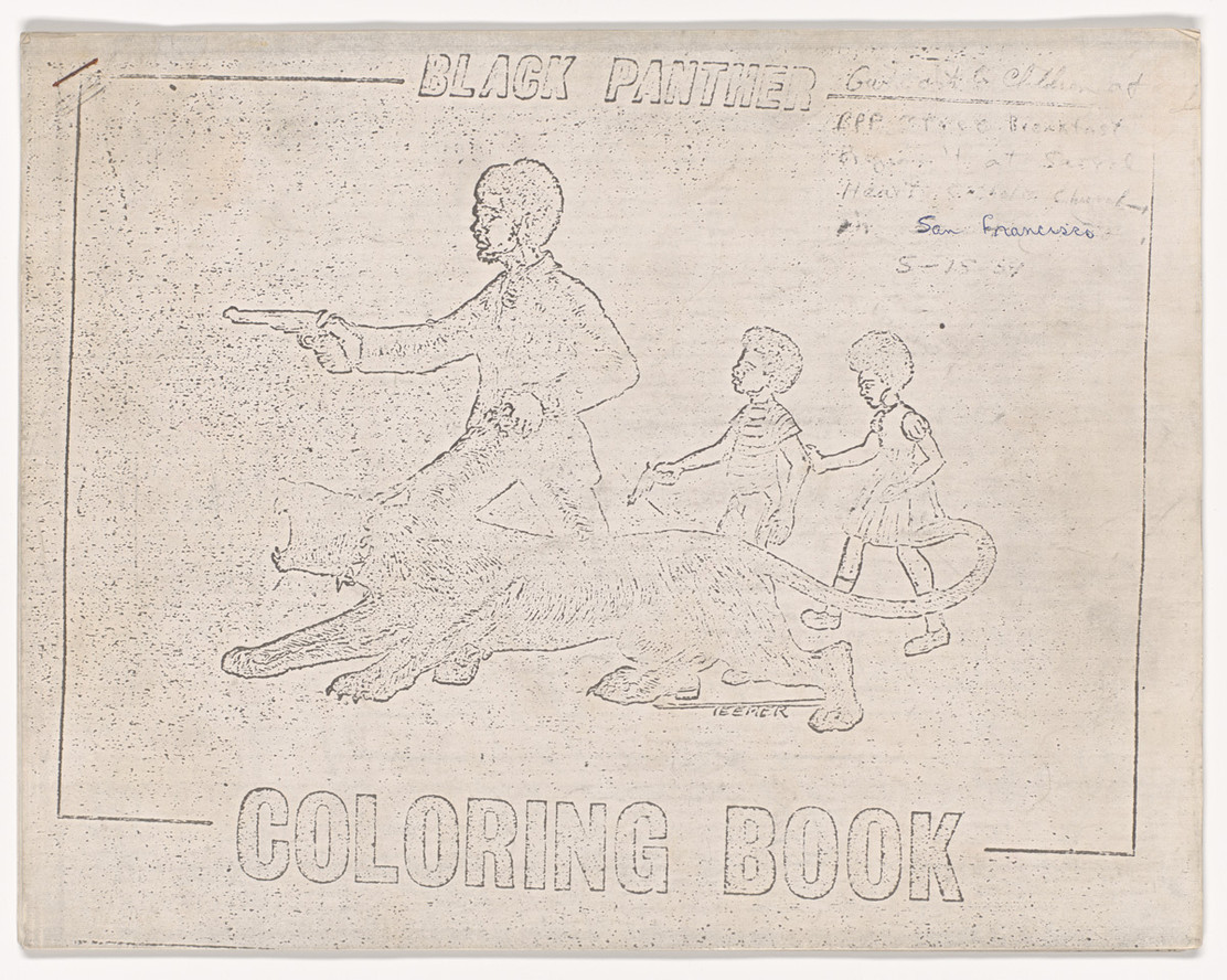 Cover of the Black Panther Coloring Book, 1968
