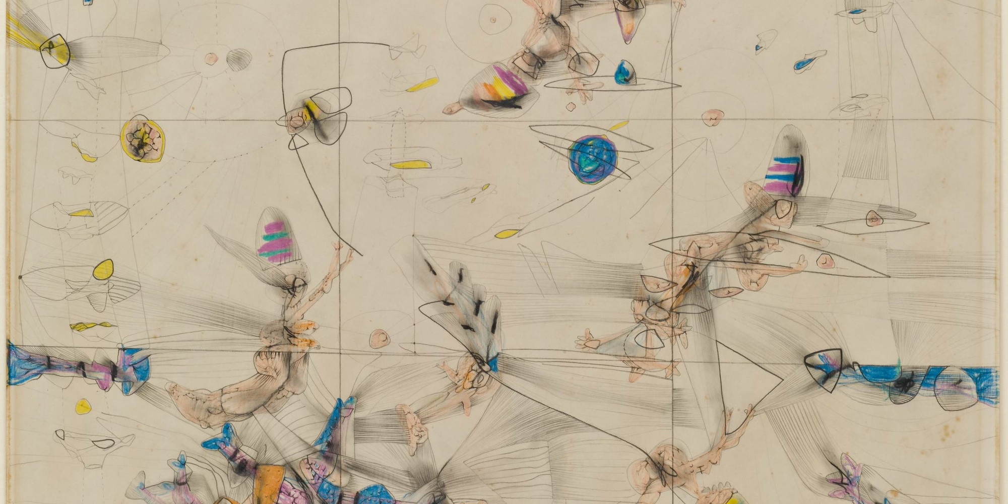 Roberto Matta. Untitled. 1942. Crayon and pencil on paper, 19 × 24" (48.4 × 61.2 cm). The Museum of Modern Art, New York. James Thrall Soby Bequest. © 2021 Artists Rights Society (ARS), New York/ADAGP, Paris