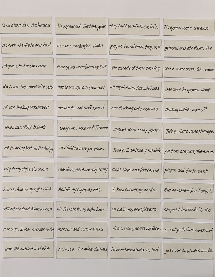 Victoria Chang’s poem “On a Clear Day” in proper layout