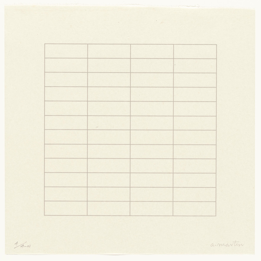 Agnes Martin. Untitled from On a Clear Day. 1973