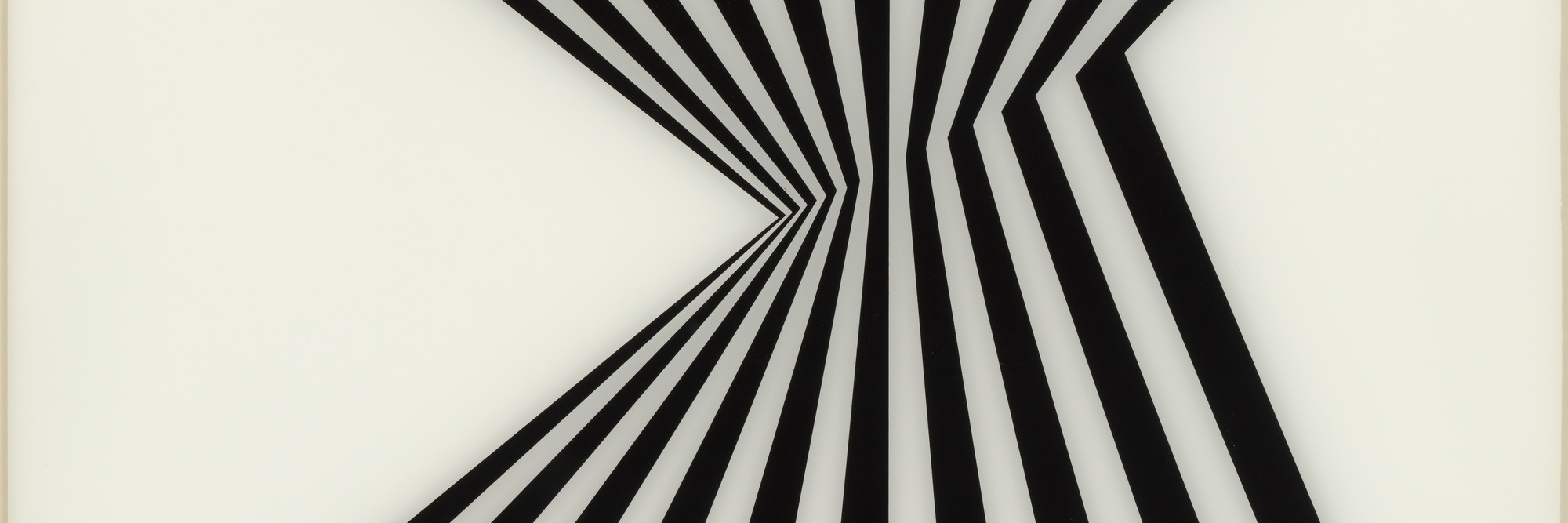 Bridget Riley. Untitled (Fragment 1) from Fragments. 1956, screenprint on plexiglass, composition: 18 3/8 x 25&#34; (46.7 x 63.5 cm); sheet: 26 1/2 x 33&#34; (67.3 x 83.8 cm). Edward John Noble Foundation Fund. © 2021 Bridget Riley. Digital Image © 2020 MoMA, N.Y.