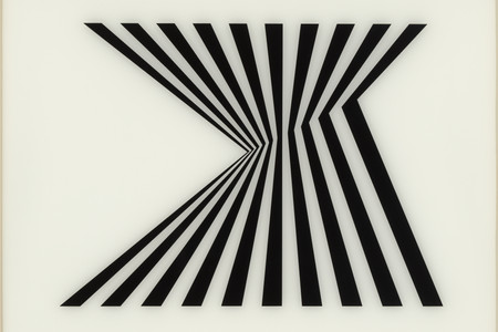Bridget Riley. Untitled (Fragment 1) from Fragments. 1956, screenprint on plexiglass, composition: 18 3/8 x 25" (46.7 x 63.5 cm); sheet: 26 1/2 x 33" (67.3 x 83.8 cm). Edward John Noble Foundation Fund. © 2021 Bridget Riley. Digital Image © 2020 MoMA, N.Y.