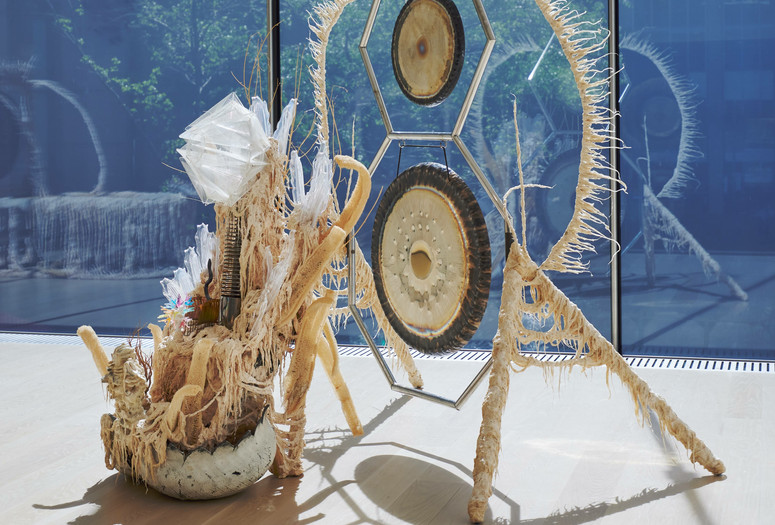 Installation view of the gallery "Guadalupe Maravilla: Luz y Fuerza" in the exhibition "Collection 1970s–Present,” October 30, 2021 - October 30, 2022. The Museum of Modern Art, New York. Digital Image © 2021 The Museum of Modern Art, New York. Photo by David Almeida
