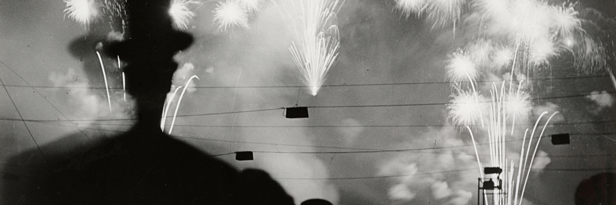 Brassaï (Gyula Halász). Fireworks on the Night of Longchamp. 1936. Gelatin silver print, 19 5/8 × 15 15/16&#34; (49.9 × 40.5 cm). David H. McAlpin Fund. © Estate Brassaï-RMN