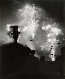 Brassaï (Gyula Halász). Fireworks on the Night of Longchamp. 1936. Gelatin silver print, 19 5/8 × 15 15/16&#34; (49.9 × 40.5 cm). David H. McAlpin Fund. © Estate Brassaï-RMN