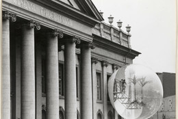 Brigitte Hellgoth. Oasis no. 7, Documenta 5, Kassel, Germany. 1972. Gelatin silver print, 7 1/16 × 9 7/16&#34; (18 × 23.9 cm). Committee on Architecture and Design Funds