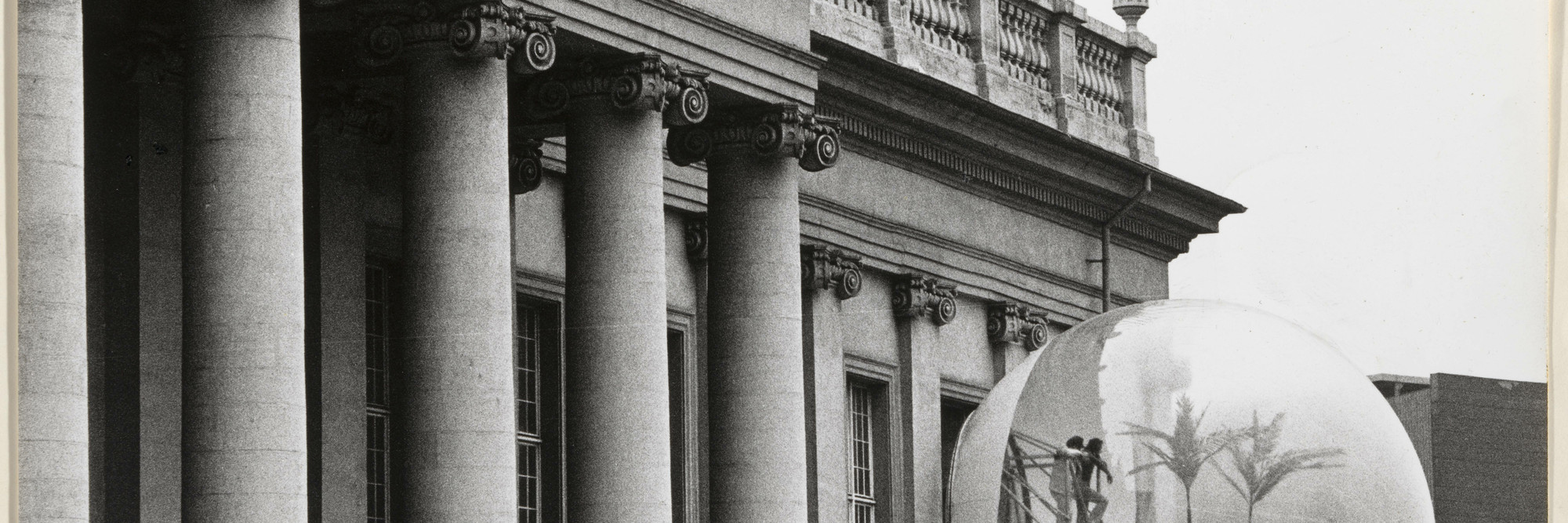 Brigitte Hellgoth. Oasis no. 7, Documenta 5, Kassel, Germany. 1972. Gelatin silver print, 7 1/16 × 9 7/16&#34; (18 × 23.9 cm). Committee on Architecture and Design Funds