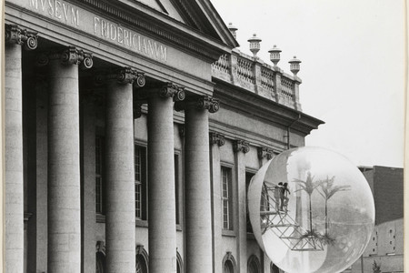 Brigitte Hellgoth. Oasis no. 7, Documenta 5, Kassel, Germany. 1972. Gelatin silver print, 7 1/16 × 9 7/16&#34; (18 × 23.9 cm). Committee on Architecture and Design Funds
