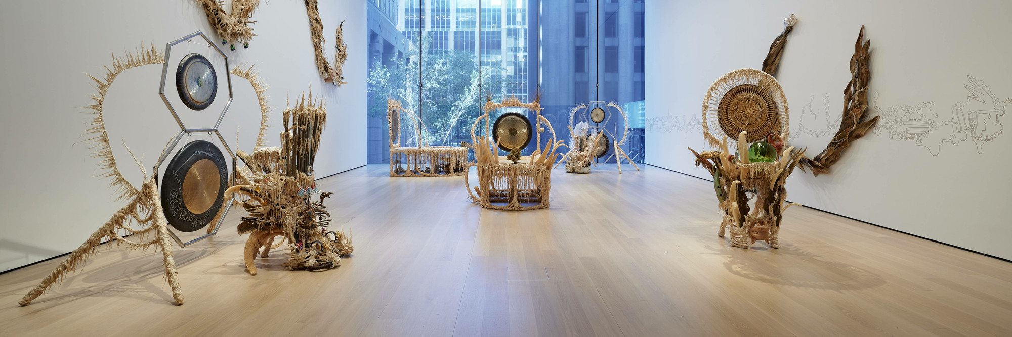Installation view of the gallery Guadalupe Maravilla: Luz y Fuerza in the exhibition Collection 1970s–Present, October 30, 2021 - October 30, 2022. The Museum of Modern Art, New York. Digital Image ©️ 2021 The Museum of Modern Art, New York. Photo by David Almeida