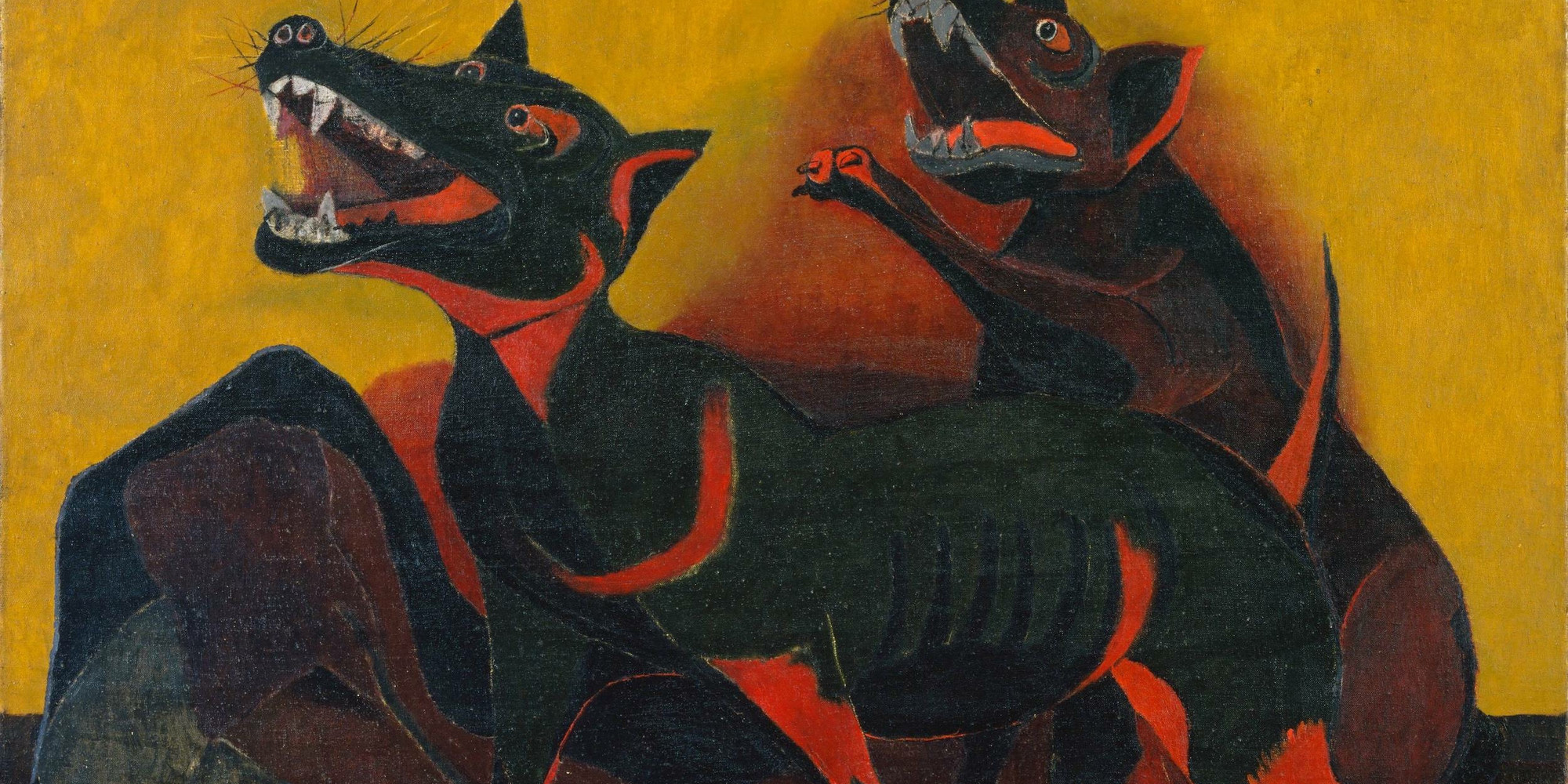 Rufino Tamayo. Animals. 1941. Oil on canvas, 30 1/8 × 40" (76.5 x 101.6 cm). The Museum of Modern Art, New York. Inter-American Fund