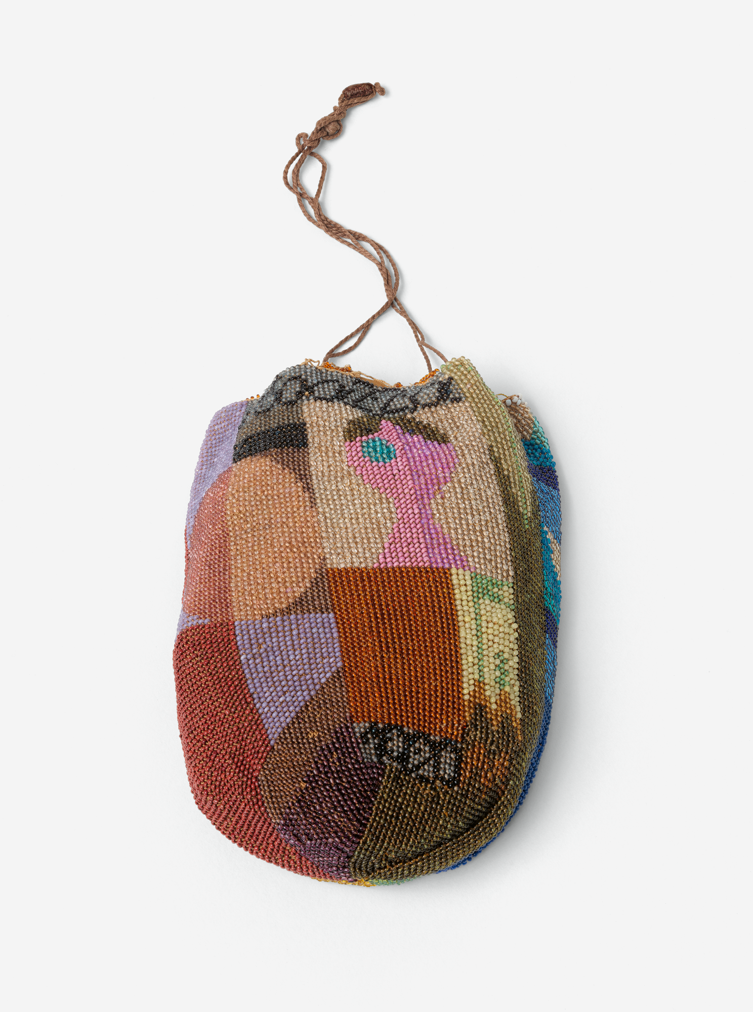 Geometric Forms and Letters (beaded bag)
