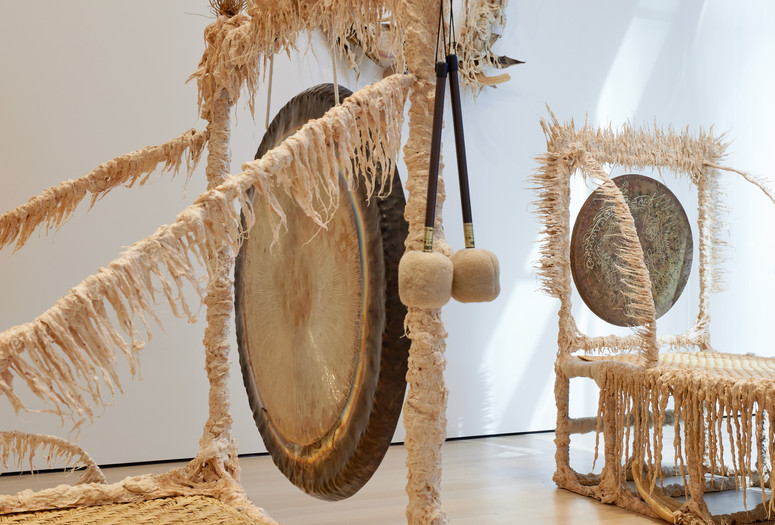 Installation view of the gallery Guadalupe Maravilla: Luz y Fuerza, in the exhibition Collection 1970s–Present, The Museum of Modern Art, New York, October 30, 2021–October 30, 2022. Photo: David Almeida. Digital Image © 2021 The Museum of Modern Art, New York