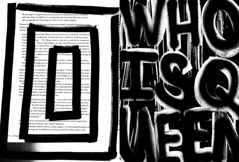 Adam Pendleton. Excerpt from Who Is Queen? A Reader. 2021