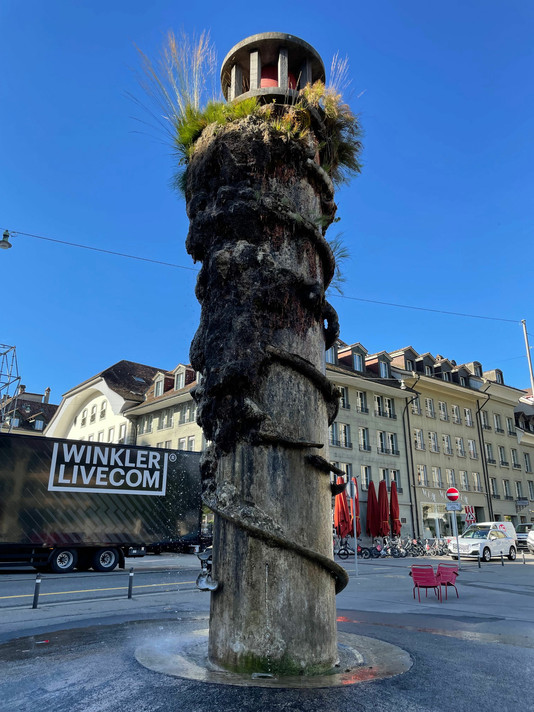Meret Oppenheim. Fountain. 1983. Waisenhausplatz, City of Bern, Switzerland