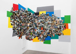 Deana Lawson. Assemblage. 2021. Installation of dye sublimation prints with specimen pins and paint. Acquired through the generosity of Ronnie Heyman, Peter Norton, Richard Rieger, Richard Roth, Jon Stryker, Steve Tananbaum, and Clark Winter in honor of David Dechman. © 2021 Deana Lawson