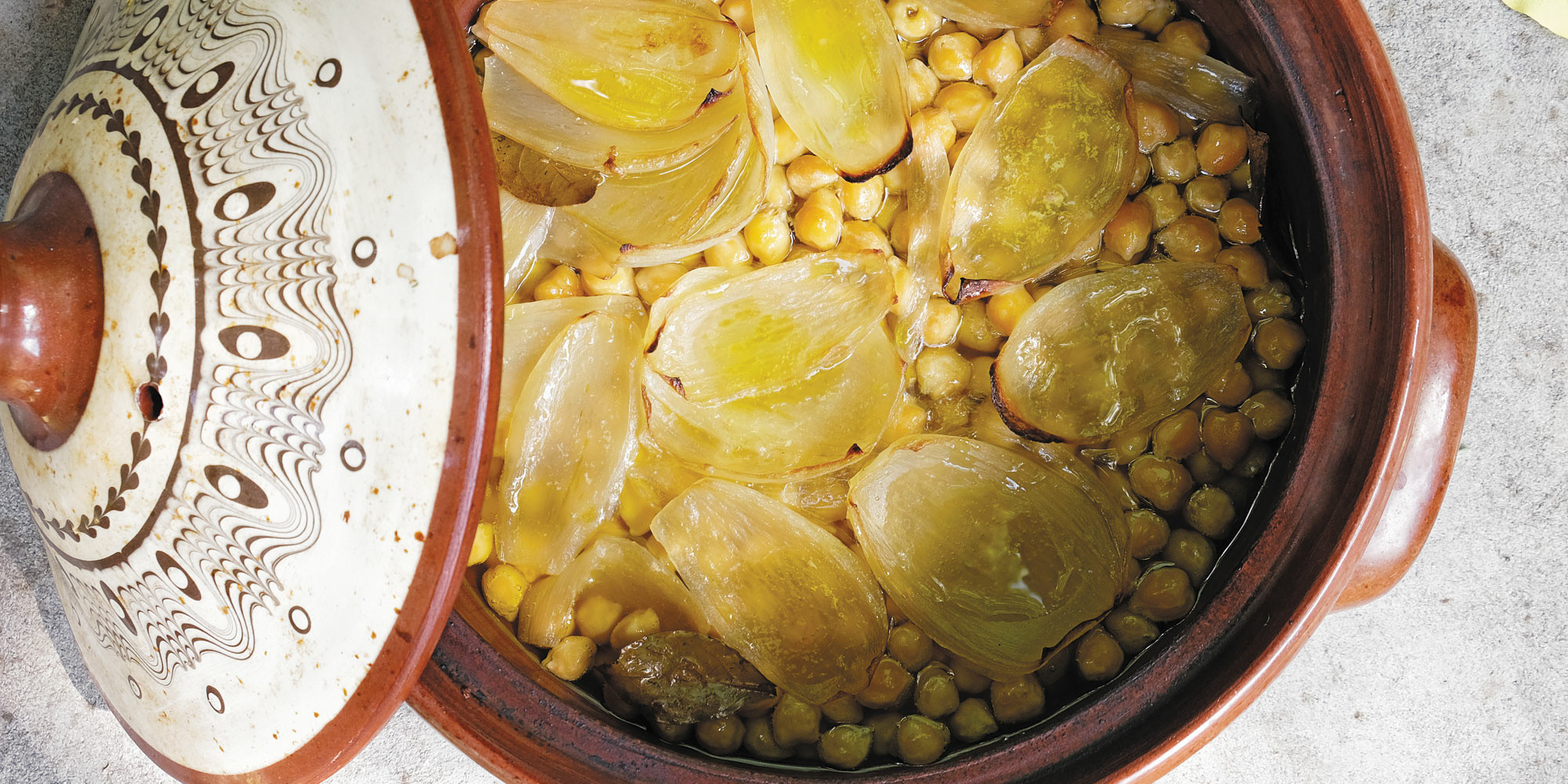 Revithia sto fourno oven chickpeas. Photo: Mina Stone
