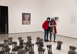 Installation view of the second-floor Collection Galleries, 1970s–Present, Gallery 203: Art as Verb. Shown: Maren Hassinger. Leaning. 1980. Wire rope and wire, 32 bundles. The Museum of Modern Art, New York. Acquired through the generosity of The Modern Women&#39;s Fund and Ronnie Heyman. © Maren Hassinger. Photo Walter Wlodarczyk