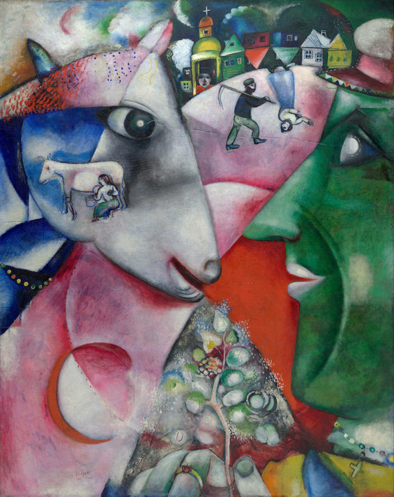 Marc Chagall. I and the Village. 1911