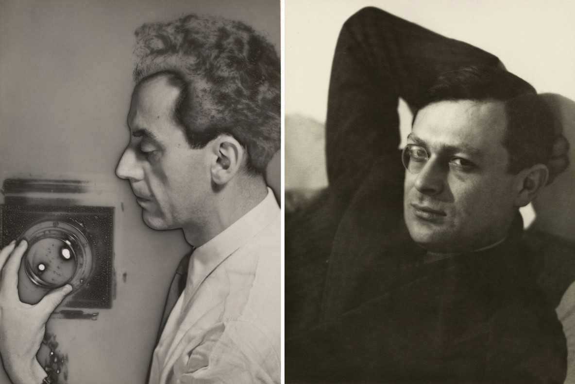 From left: Man Ray. Self-Portrait with Camera. 1931; Man Ray. Tristan Tzara. 1931