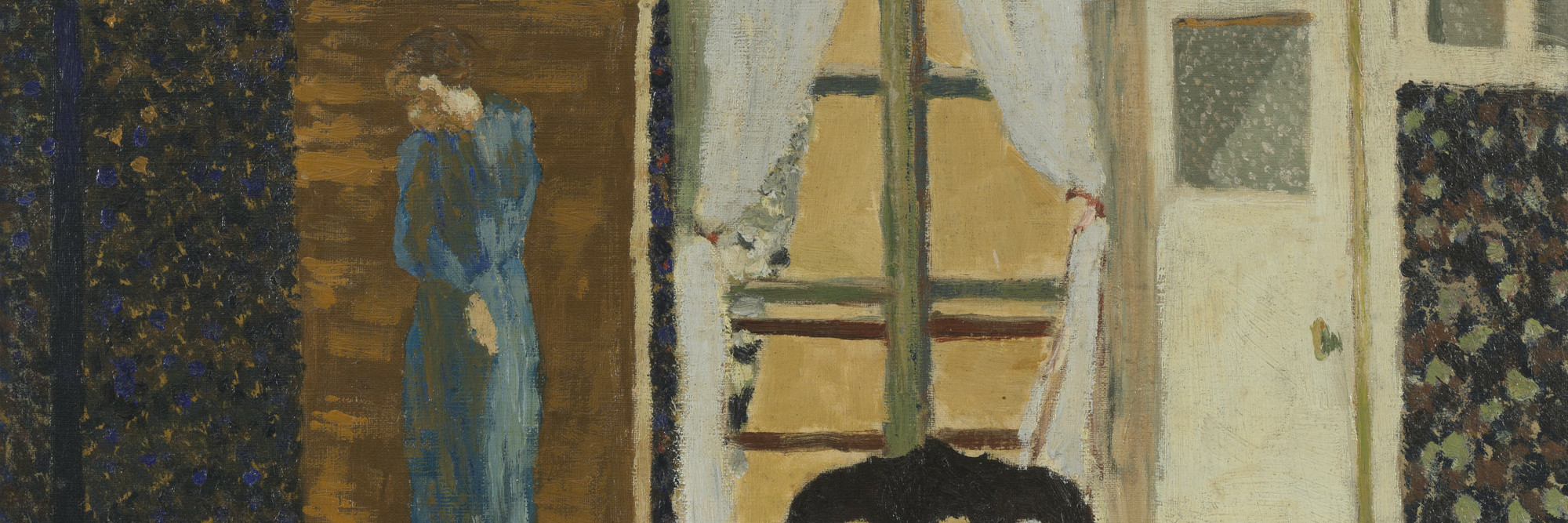 Édouard Vuillard. The Window. 1894. Oil on canvas, 14 7/8 x 17 7/8&#34; (37.9 x 45.5 cm). The William S. Paley Collection. © 2022 Artists Rights Society (ARS), New York / ADAGP, Paris