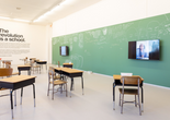 Installation view of Homeroom: The Revolution is a School, on view from January 22-April 23, 2022. Photo: Marissa Alper