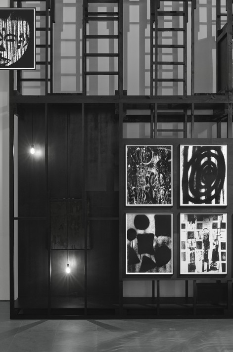 Installation view of Adam Pendleton: Who Is Queen?