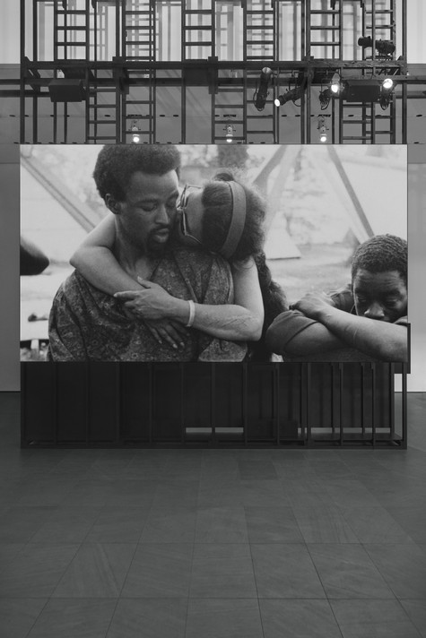 Installation view of Adam Pendleton: Who Is Queen?