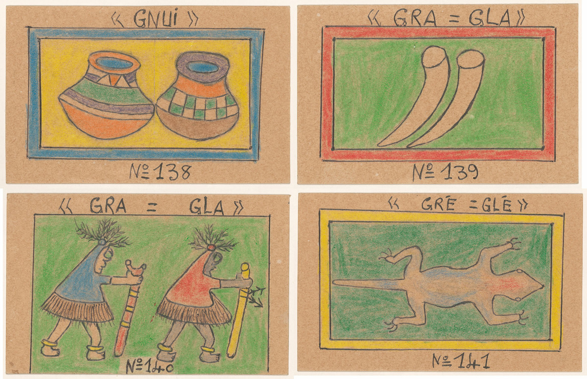 Details from Alphabet Bété. 1990–91