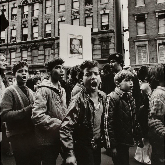 Hiram Maristany. Children in the Funeral March of Julio Roldán. 1970