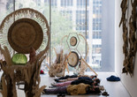 Image of Guadalupe Maravilla Sound Bath performance. 2021 at The Museum of Modern Art, New York. Digital Image ©️ 2021 The Museum of Modern Art, New York. Photo by Julieta Cervantes.