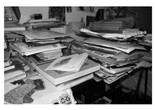 BlackMass Publishing. Desk of Yusuf Hassan. Image courtesy of the artist.