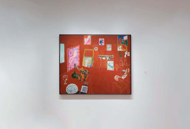 Henri Matisse. The Red Studio. 1911. Oil on canvas. The Museum of Modern Art, New York. Mrs. Simon Guggenheim Fund. ©️ 2022 Succession H. Matisse/Artists Rights Society (ARS), New York