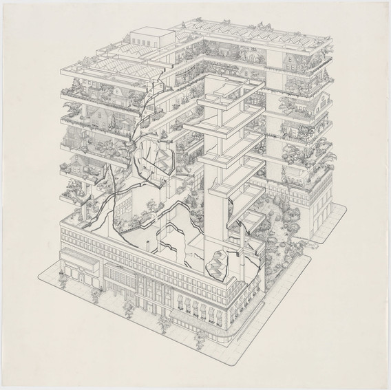 James Wines. Highrise of Homes project. 1981