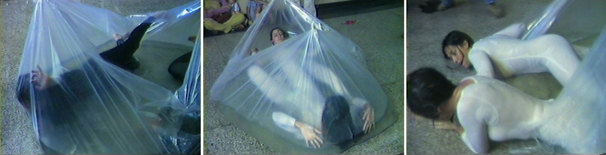 Yeni &amp; Nan. Integrations in Water. 1982. Umatic VHS transferred to digital video. Performed at GAN (Galeria de Arte Nacional), Caracas, 1982