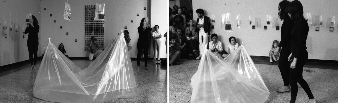 Yeni & Nan. Integrations in Water I. 1981. Performance at the Galería de Arte Nacional, Caracas
