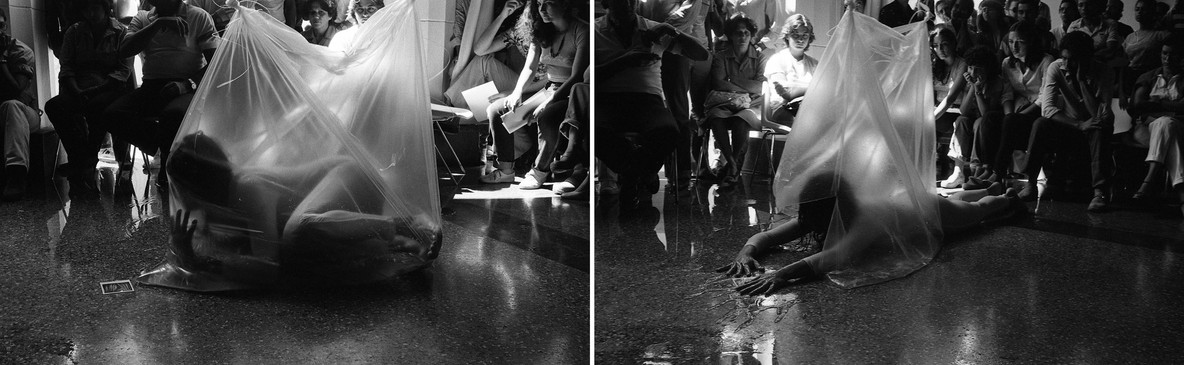Yeni & Nan. Integraciones contemplativas I. 1981. Performance en la Galería de Arte Nacional, Caracas