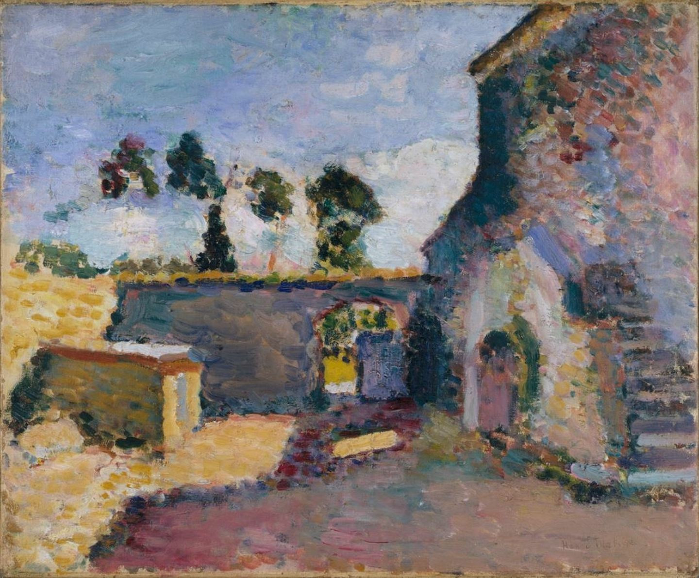Henri Matisse. *Corsica, the Old Mill*. 1898. Oil on canvas, 15 3/16 × 18 1/8ʺ (38.5 × 46 cm). Wallraf-Richartz-Museum, Cologne