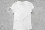 Hanes, Inc. White T-shirt. Cotton. 29 x 35 1/2&#34; (73.7 x 90.2 cm) (irreg). Gift of the manufacturer. Image courtesy Shutterstock/SFIO CRACHO 2017
