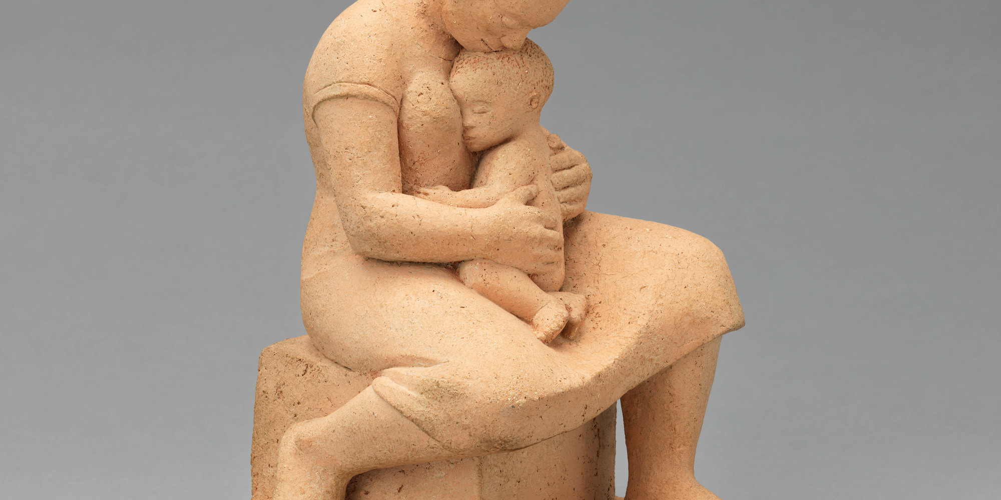 Elizabeth Catlett. Mother and Child. 1956. Terra cotta, 11 1/4 × 7 × 7&#34; (28.6 × 17.8 × 17.8 cm). The Museum of Modern Art, New York. Gift of The Friends of Education of The Museum of Modern Art, The Modern Women’s Fund, and Dr. Alfred Gold (by exchange)