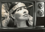 Hulleah J. Tsinhnahjinnie. Vanna Brown, Azteca Style. 1990. Photocollage. The Museum of Modern Art, New York. Gift of Helen Kornblum in honor of Roxana Marcoci. © 2022 Hulleah J. Tsinhnahjinnie