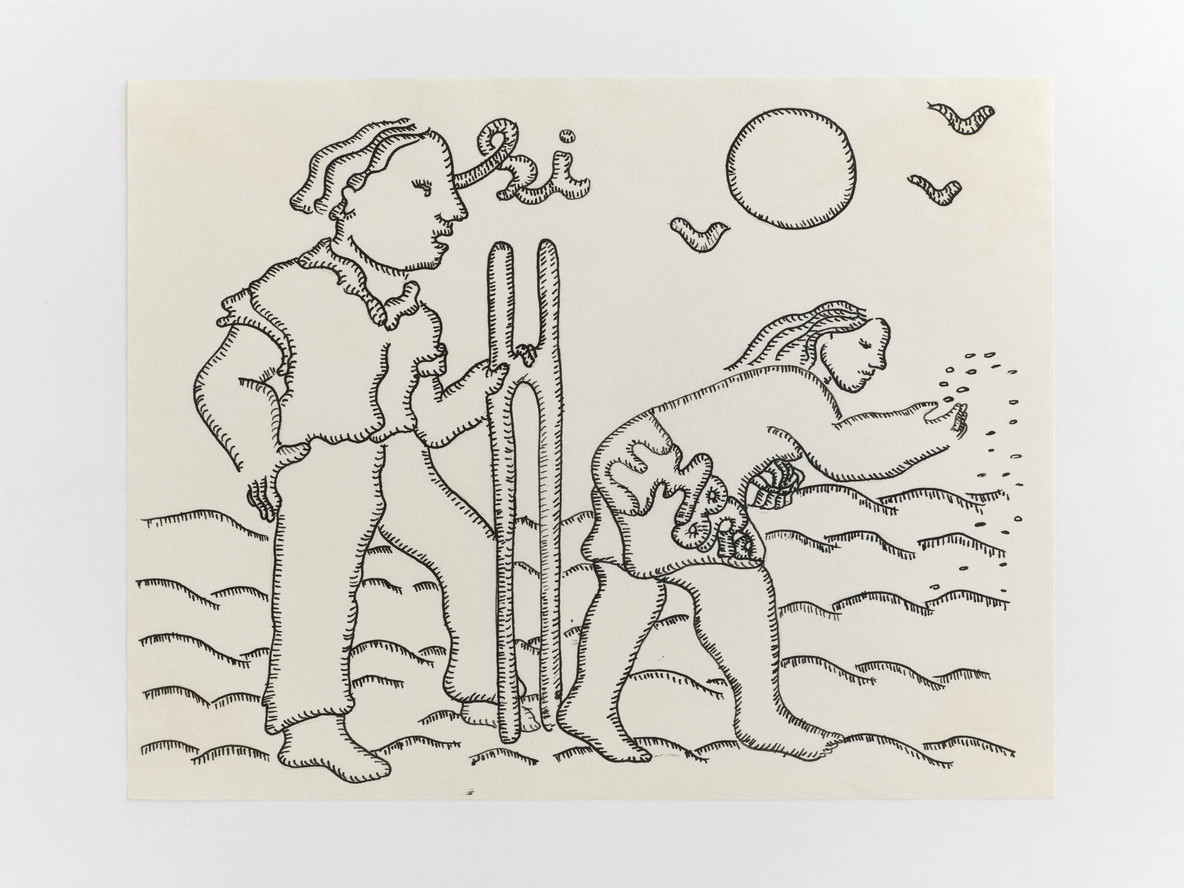Cecilia Vicuna.  Siembra: decirle sí a la hembra (Sowing is yes for woman) from the AMAzone Palabrarmas series.  1978