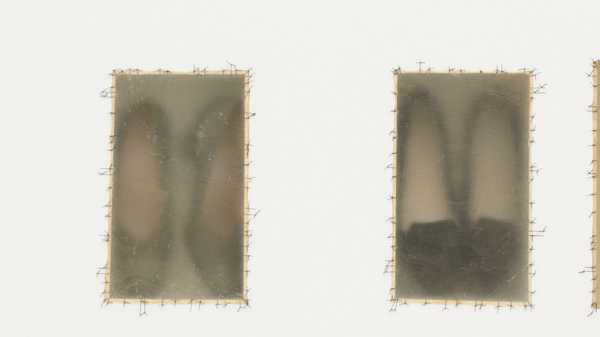 Doris Salcedo. Widowed House IV. 1994. Wood, fabric, and bones, 102 5/16 x 18 1/2 x 13&#34; (259.9 x 47 x 33 cm). Committee on Painting and Sculpture Funds, Latin American and Caribbean Fund, and gift of Patricia Phelps de Cisneros