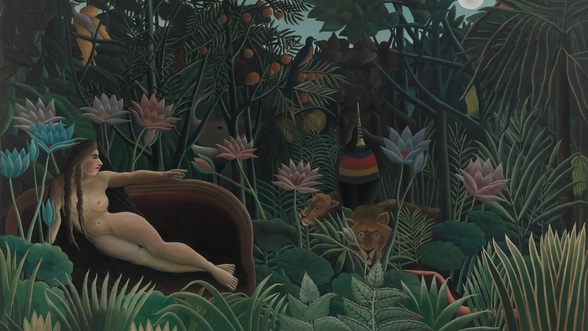 Henri Rousseau. The Dream. 1910. Oil on canvas, 6&#39; 8 1/2&#34; × 9&#39; 9 1/2&#34; (204.5 × 298.5 cm). Gift of Nelson A. Rockefeller
