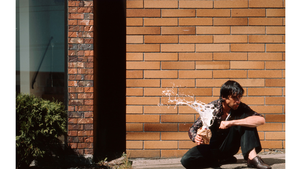 Jeff Wall. Milk. 1984. Silver dye bleach transparency; aluminum light box, Image: 6 ft. 2 1/2 in. × 7 ft. 6 1/4 in. (189.2 × 229.2 cm) Lightbox: 6 ft. 8 1/2 in. × 8 ft. 1/2 in. × 8 3/4 in. (204.5 × 245.1 × 22.2 cm). Acquired through the Mary Joy Thomson Legacy