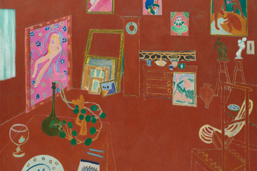 Henri Matisse. The Red Studio. 1911. Oil on canvas. The Museum of Modern Art, New York. Mrs. Simon Guggenheim Fund. ©️ 2022 Succession H. Matisse/Artists Rights Society (ARS), New York