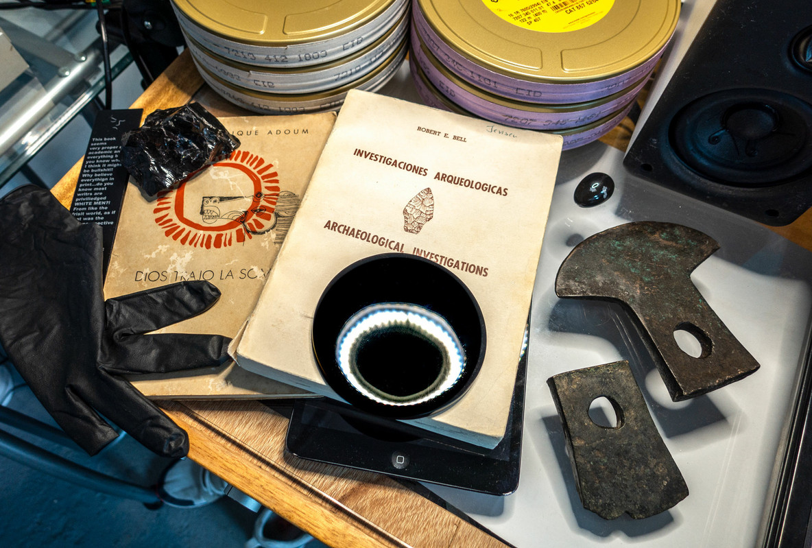 Obsidian on the work table